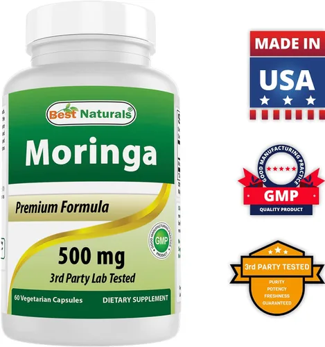 Vista 6 de Best Naturals Moringa Superfood 500 mg 60 Cápsulas Vegetales