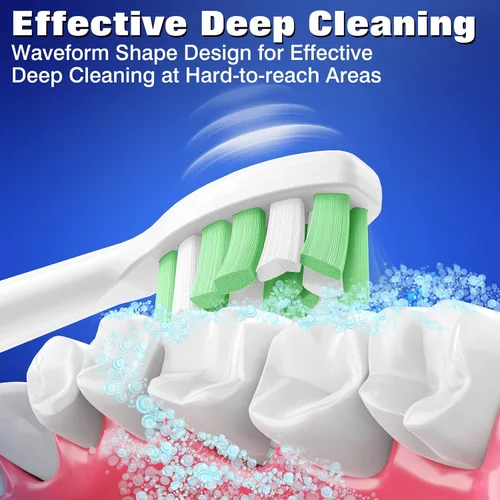 Vista 4 de Cabezales de repuesto para cepillo de dientes Philips Sonicare DiamondClean ProtectiveClean 4100 5100 6100 C2 G2 Cabezales de cepillo de dientes