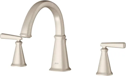 Vista 2 de American Standard T018900.295 Edgemere Grifo de bañera romana para válvulas de flash áspero, níquel cepillado
