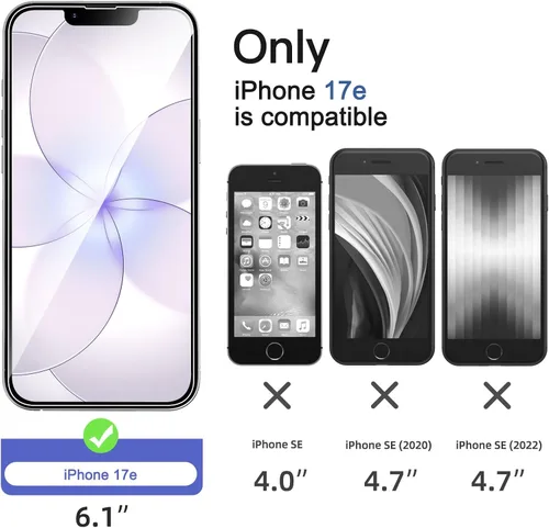 Vista 65 de NEW'C Paquete de 3 protectores de pantalla de privacidad para iPhone Air/iPhone 17 Air (6.5 pulgadas), película de vidrio templado antiespía