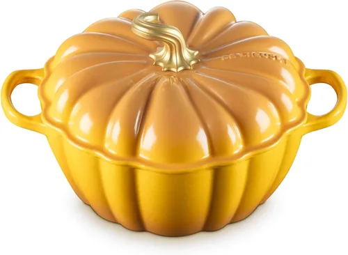 Vista 8 de Le Creuset Cocotte de calabaza de hierro fundido esmaltado, 4 cuartos de galón., regaliz