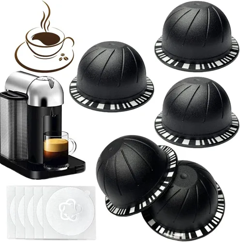 Vista 9 de 100 tapas de papel de aluminio para cápsulas Vertuo, láminas de papel de aluminio compatibles con cápsulas de café Nespresso 57mm