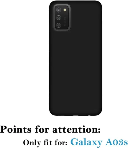 Vista 8 de Funda de teléfono personalizada para Samsung Galaxy A03, funda protectora de TPU suave contra arañazos, color negro