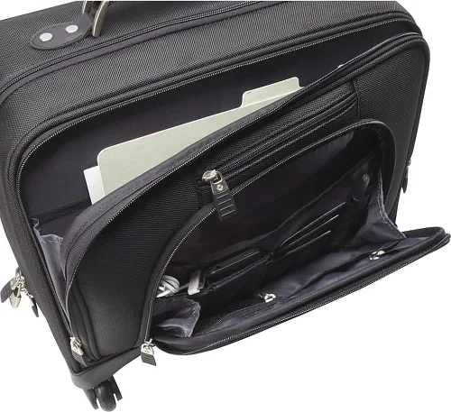 Vista 4 de Samsonite Maletín giratorio para portátil con ruedas en negro Negro