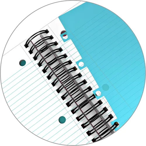 Vista 6 de Cuaderno iScholar iQ con doble anillado, con Poly Cover, Variados