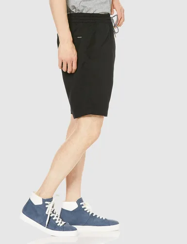 Vista 5 de Volcom Pantalón corto chino Frickin con cintura elástica de 19 pulgadas para hombre Negro