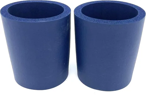 Vista 4 de Pen Kit Mall - Enfriador de latas de espuma gruesa en blanco de la vieja escuela, no plegable (varios colores, paquete de 6 - C, 6)