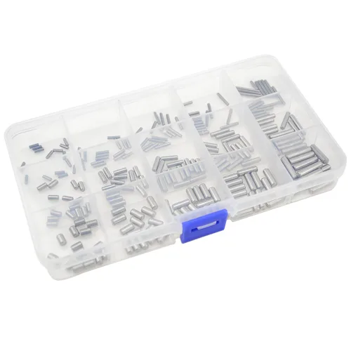 Vista 2 de Juego surtido de 225 pines de acero inoxidable M2 M3 M4 304 (15 tipos de pasadores redondos rectos con una caja de almacenamiento)