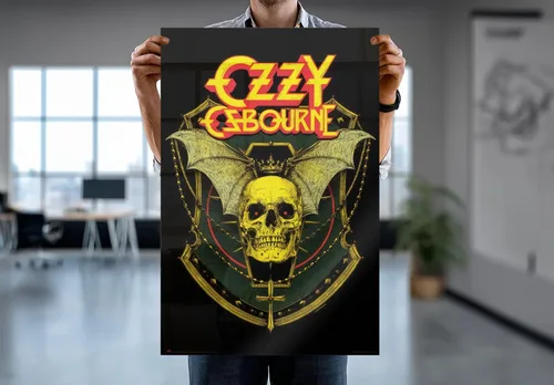 Vista 7 de Ozzy Osbourne - Póster musical (calavera) (tamaño: 24" x 36") (póster laminado)