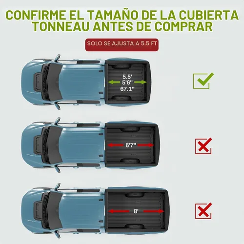 Vista 2 de AUTOSAVER88 Cubierta suave de cuatro pliegues para Ford F-150 2015-2026