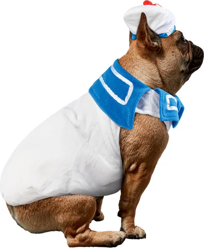 Vista 3 de Disfraz para mascota de la colección de películas de Cazafantasmas, de Rubies Costume, M, Blanco