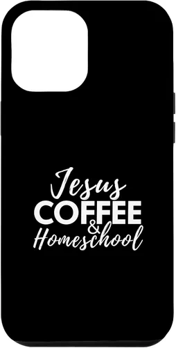 Vista 26 de Jesus Coffee and Homeschool Christian Family Faith Coffee Case for iPhone 17