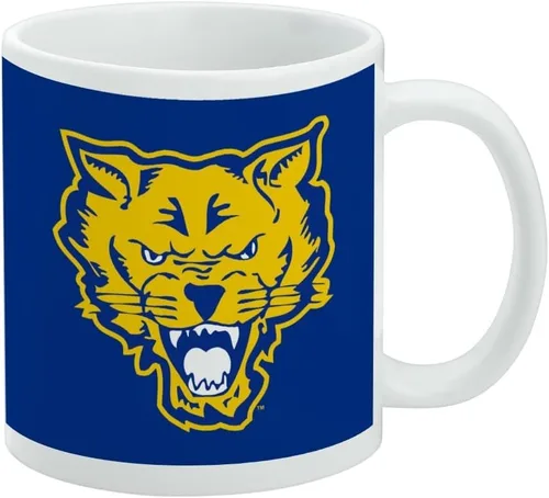 Vista 211 de Taza de cerámica con el logotipo principal de la Universidad Rider, taza de regalo novedosa para café, té y bebidas calientes, 11oz, blanca