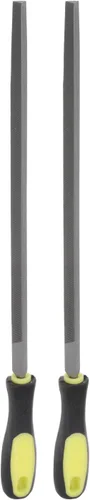 Vista 6 de HARFINGTON Lima triangular de 6 pulgadas de alto carbono de corte de acero endurecido raspador de mano con mango de plástico para desbarbar y quitar