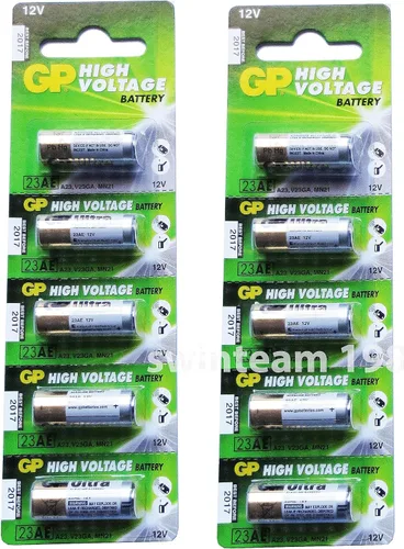 Vista 2 de Paquete de baterías 50X Super GP Alcalinas de alto voltaje 12V 23AE