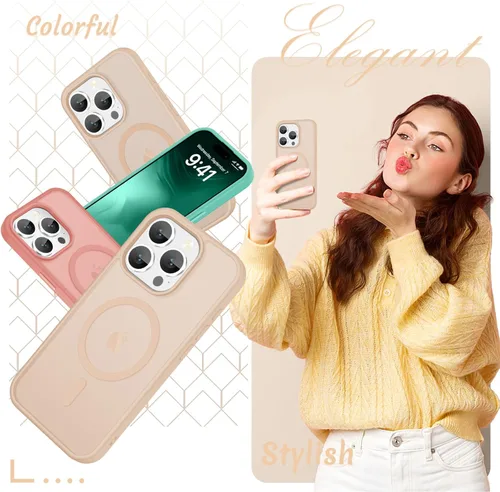 Vista 58 de Funda para Google Pixel 10 Pro XL, cubierta magnética mate, color negro Fit for MagSafe, Screen Protector included, Shockproof Military Grade