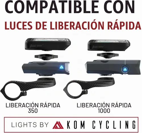 Vista 7 de KOM Cycling Wahoo Elemnt - Soporte compatible con múltiples computadoras Wahoo, incluyendo Wahoo Elemnt Bolt, Elemnt Roam, Elemnt Mini y Elemnt