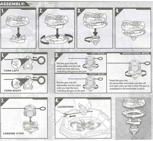 Vista 6 de Battling Tops Burst Superking B-169 Juguetes de Giroscopio para niños con lanzador (B-169)