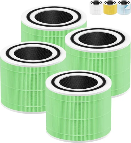 Vista 3 de Filtro de repuesto para removedor de humo Core 300 compatible con LEVOIT Filtro de repuesto Core 300-RF-SR para purificador de aire LEVOIT Core 300