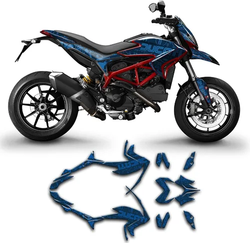 Vista 13 de Kit de adhesivos personalizados para Hypermotard Hyperstrada 821 2013 2014 2015 2016, DCTHYMS1318003-KO