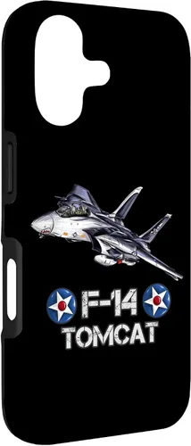 Vista 3 de Vintage F-14 Tomcat Fighter Jet Aviación Militar Estuche de Regalo para iPhone 17