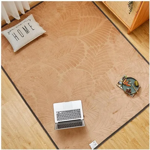 Vista 6 de Alfombras calefactables con calefacción de cristal de carbono, alfombra de piso con temporizador y tat. Alfombra de calefacción eléctrica, portátil