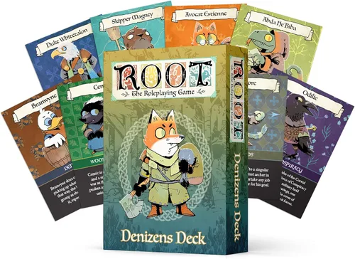 Vista 7 de Magpie Games Root The Roleplaying Game: Denizens Deck, 55 cartas NPC