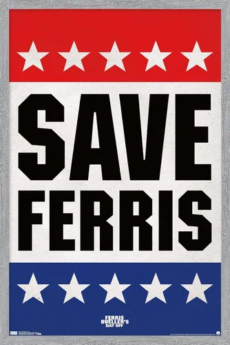 Vista 14 de Trends International FERRIS BUELLER - Póster de pared Save, 22.375 x 34 pulgadas, versión premium sin marco