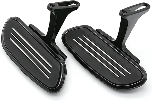 Vista 4 de Tabla de piso para pasajero de motocicleta Streamliner con kit de soporte de montaje Compatible con Harley Touring, Road Glide, Street Glide, Road