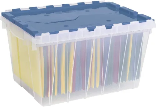 Vista 9 de Akro-Mils 66486 Fileb Caja para archivos, colgante, para almacenamiento, de plástico, 12 galones, con tapa unida, 21-1/2 x 15 x 12-1/2 pulgadas