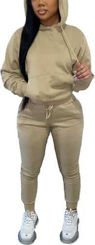 Vista 17 de Alunzoem Conjunto deportivo para mujer, 2 piezas, sudadera con capucha