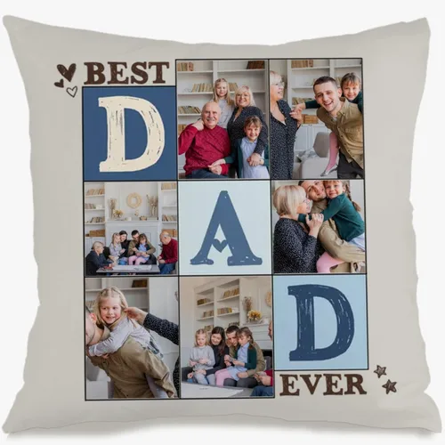 Vista 14 de Custom Single Photo Pillow Case Designed with Your Picture and Added Words producing a Decorative Throw Pillow That Makes Home Spaces Cozy and