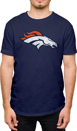 Vista 14 de Hybrid Sports NFL - Distressed Team Logo - Officially Licensed Adult Short Sleeve Fan Tee for Men & Women