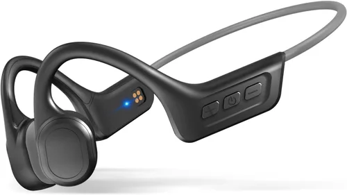 Vista 10 de Auriculares de conducción ósea, auriculares Bluetooth 5.3 de oreja abierta, auriculares de conducción ósea con micrófono, IPX7 impermeables