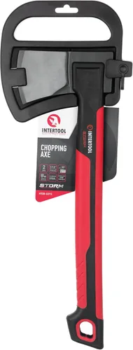 Vista 9 de INTERTOOL Hacha larga para acampar con hacha para cortar madera y leñar, herramienta de hacha de 18 pulgadas para dividir leña y supervivencia al