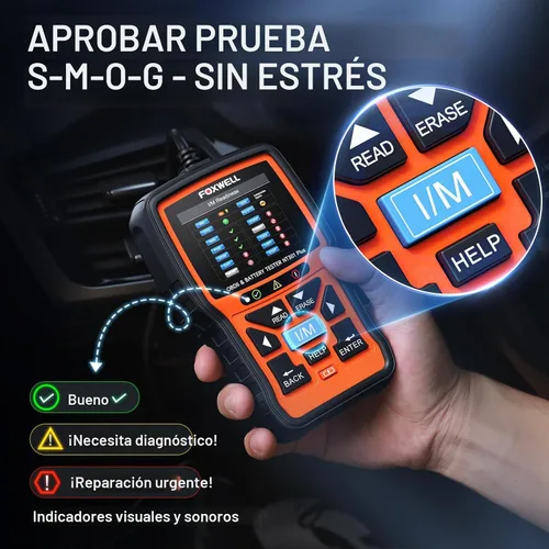 Vista 7 de FOXWELL NT301 Plus 2 en 1 OBD2 escáner y probador de batería de coche de 12