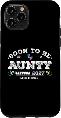 Vista 29 de Soon to Be Aunty 2027 Loading for Pregnancy Announcement Case for iPhone 17