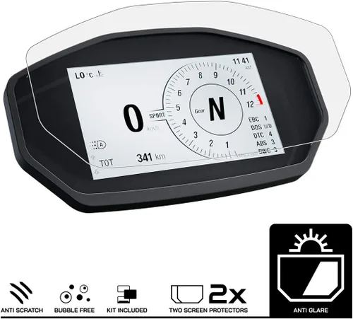 Vista 2 de Speedo Angels Protector de pantalla de salpicadero puede usarse con PANIGALE V2 (2020+) 2 x Antideslumbrante