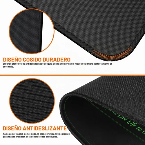 Vista 6 de ProbTis Alfombrilla de escritorio de hoja de trucos de Excel, versión Pro mejorada, alfombrilla de mouse de accesos directos de Excel, bordes