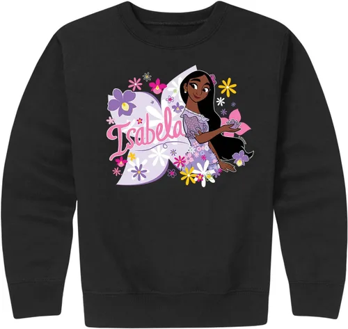 Vista 7 de Disney Encanto - Isabela - Sudadera de forro polar con cuello redondo para niños y jóvenes