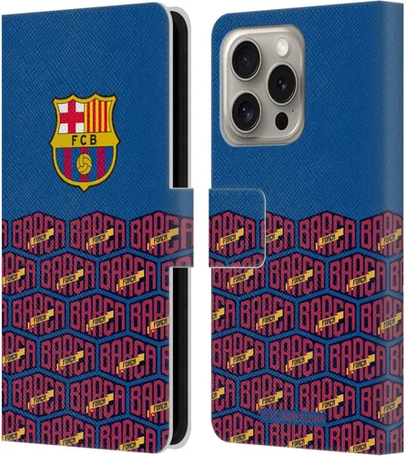Vista 90 de Head Case Designs Funda de piel con licencia oficial del FC Barcelona con logotipo y patrón de Forca Barca, compatible con Apple iPhone 11