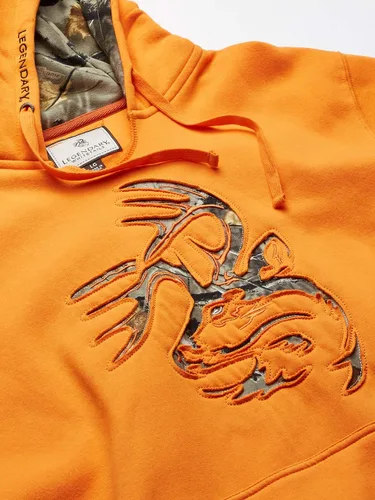 Vista 6 de Legendary Whitetails - Sudadera con capucha para hombre con detalles de camuflaje