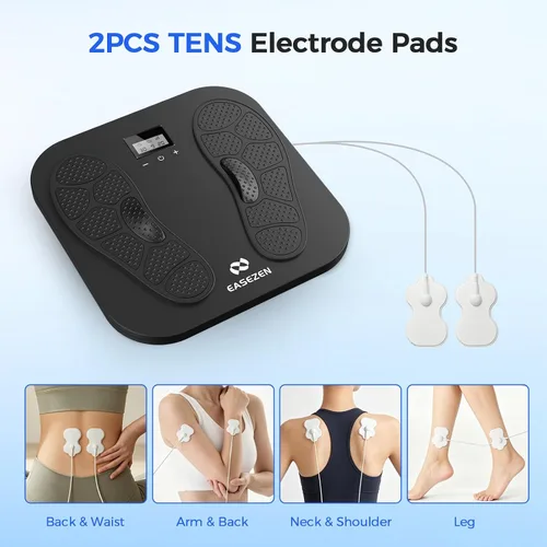 Vista 6 de EaseZen Masajeador de pies para neuropatía, estimulador de pies TENS EMS recargable con 10 modos, 20 intensidades, estimulador de circulación