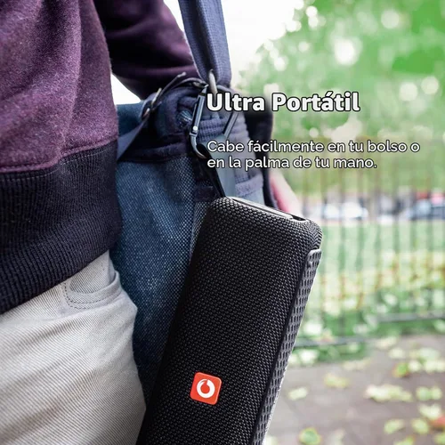 Vista 5 de DOSS E-gob II Altavoces Bluetooth portátiles con sonido superior y graves extra, IPX6 resistente al agua, micrófono integrado, controlador de 12 W