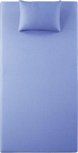 Vista 9 de Lexicon Cantus - Juego de colchón de espuma viscoelástica con gel de 7 pulgadas, tamaño individual, color azul