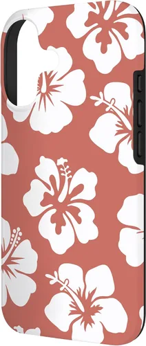 Vista 2 de Hibiscus Flower Floral Hawaiian Cute Women Turquoise Yellow Case for iPhone 17