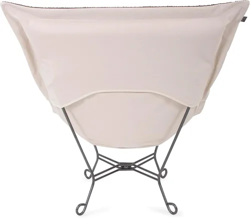 Vista 4 de Howard Elliott Scroll Puff Chair con cubierta, marco de titanio, Seascape Canyon