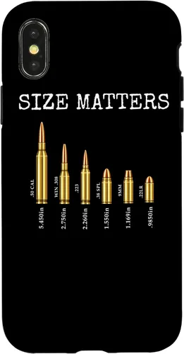Vista 5 de Ammo & Gun Lover Shirt, Size Matters, Bullets & Caliber Case for iPhone 17