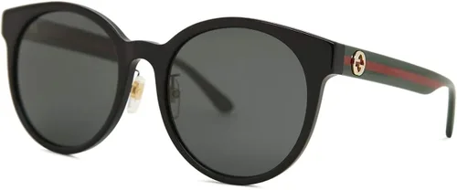 Vista 2 de Gucci Gafas de sol redondas grises GG0416SK 002 55, Negro, gris, multicolor