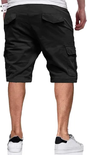 Vista 3 de Pantalones cortos para hombre, pantalones cortos casuales para hombre, pantalones cortos de golf para hombre, pantalones cortos de playa de verano
